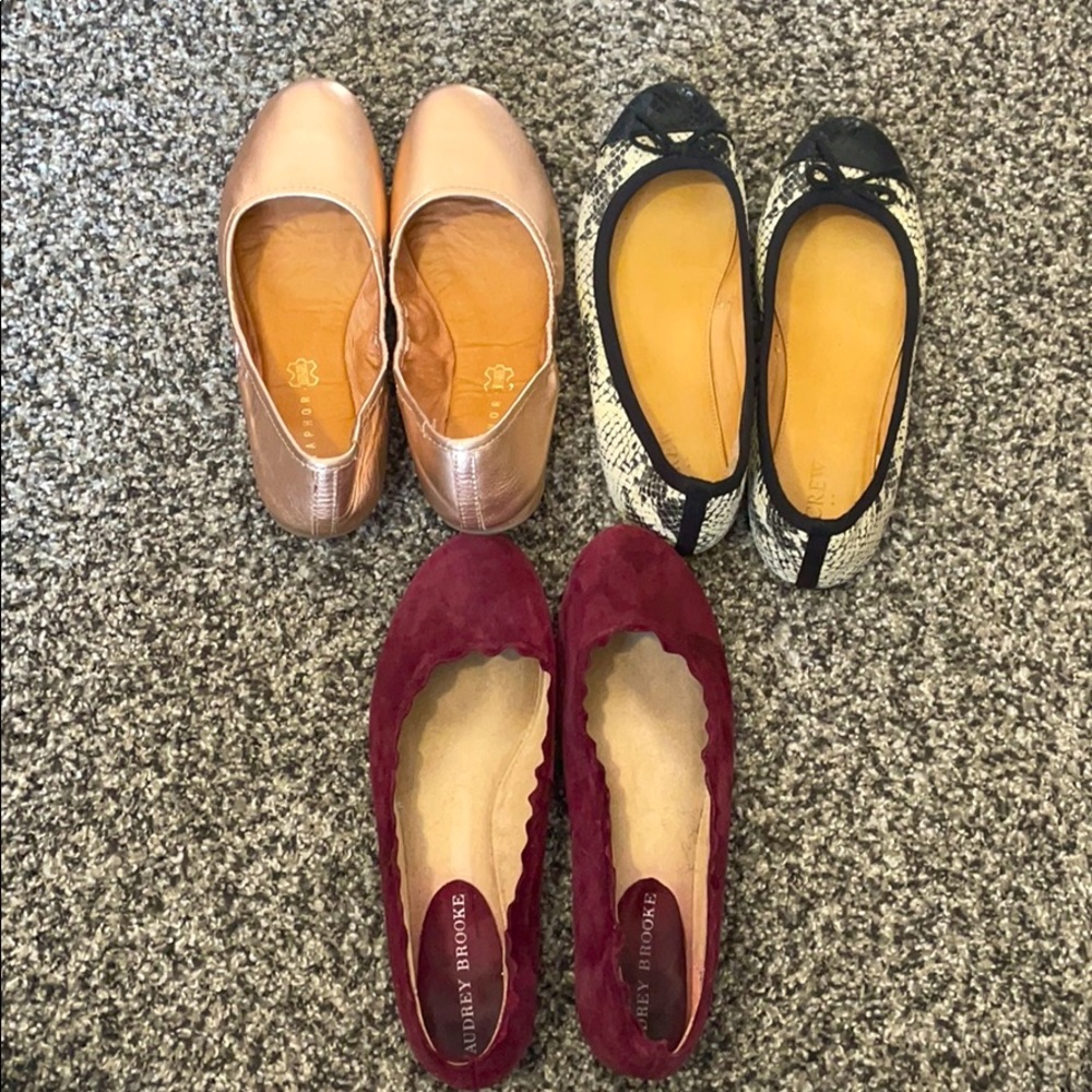 3 Pairs of Ballet Flats